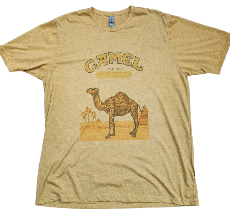 NEW Camel Cigarette vintage gold T-Shirt Unisex Cotton S-5XL