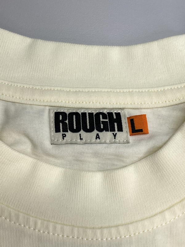 RoughPlay Unisex T-Shirt Beige/Multi Size L SunShower Long Sleeve Graphic Print gallery