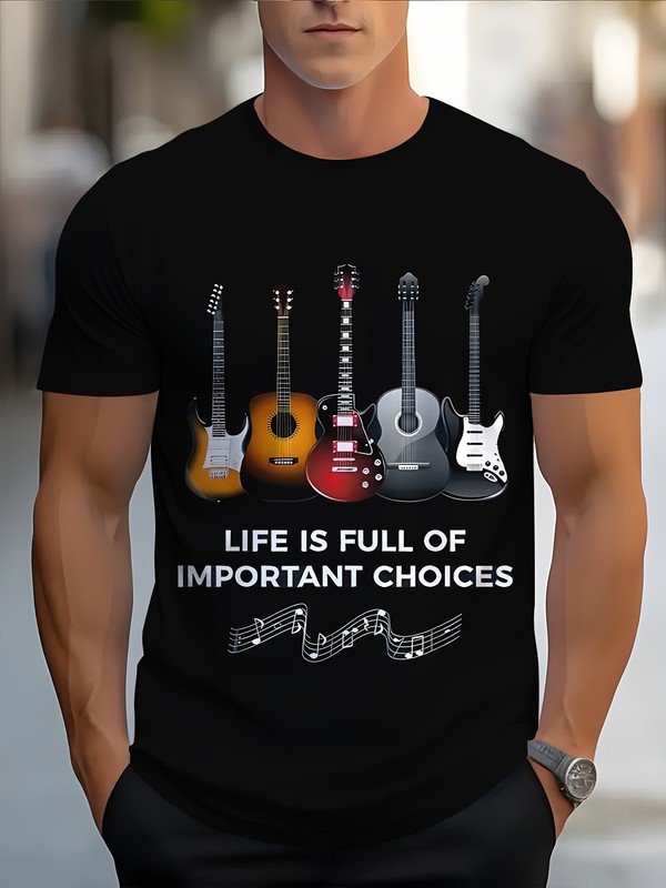 180g T-shirt Men’s Novelty Graphic T-Shirt | Polyester | Machine Washable |