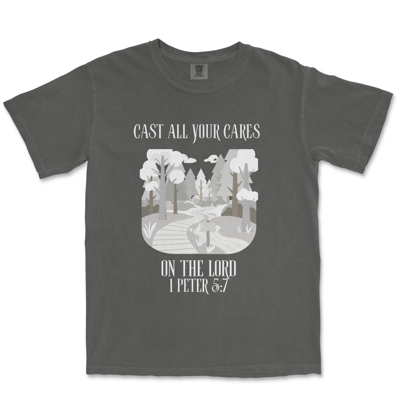 Cast All Your Cares Shirt Graphic Christian Shirts for Men Bible Verse T Shirt gallery