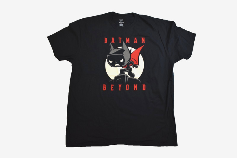 Pop Tees! DC Comics Mens Batman Beyond Graphic Black Shirt 2XL