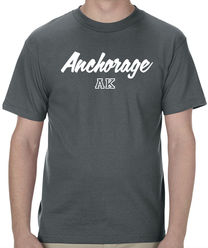 Anchorage Alaska State Graphic T-Shirt tee Unisex Apparel Custom Text gallery