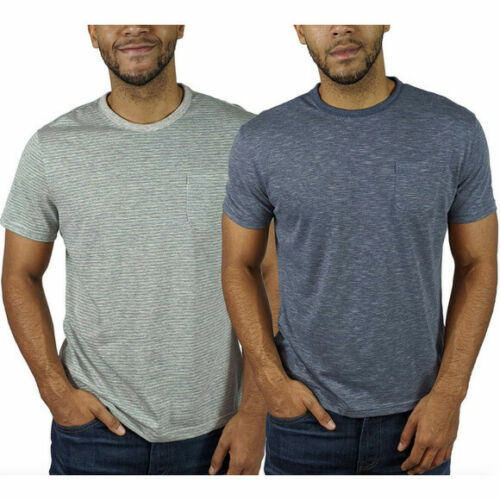 Jachs New York Tri-Blend Soft T-Shirts 2 Pack Size: Medium Blue & Gray
