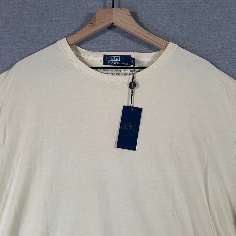 Polo Ralph Lauren Shirt Mens XL Yellow Organic Dyed Tee Soft Classic Fit NEW gallery