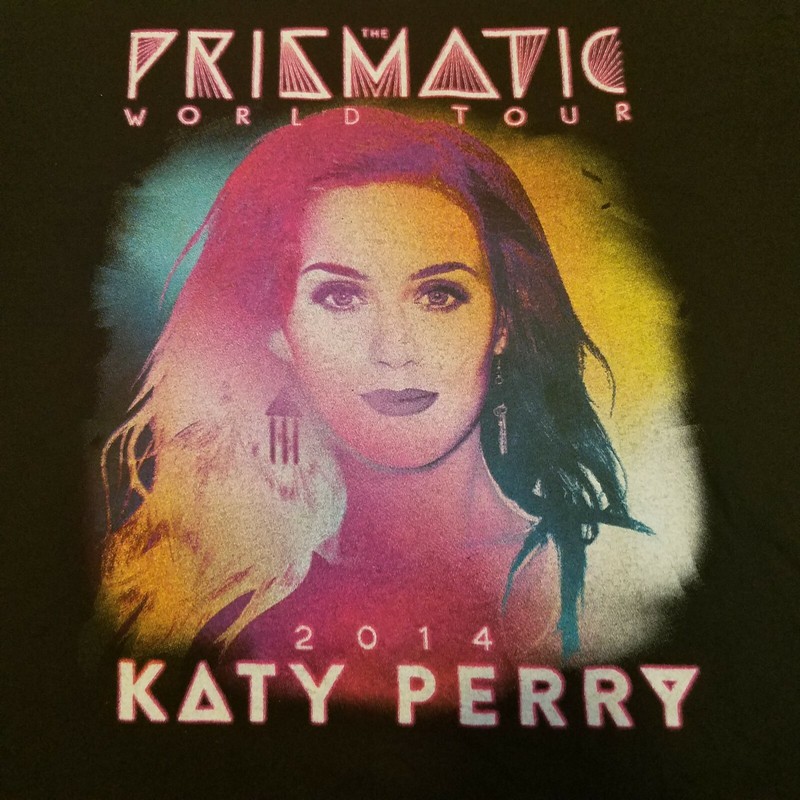 KATY PERRY PRISMATIC Sz Med World Tour 2014 Pop Rock Concert Promo Band T-Shirt