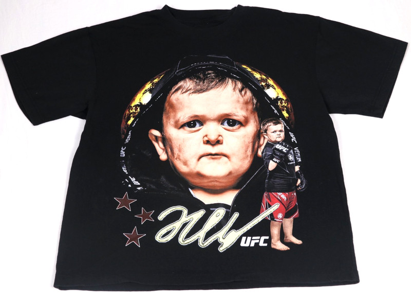 UFC Shirt Mens Medium Black Hasbulla Magomedov Graphic Tee T-Shirt MMA Official