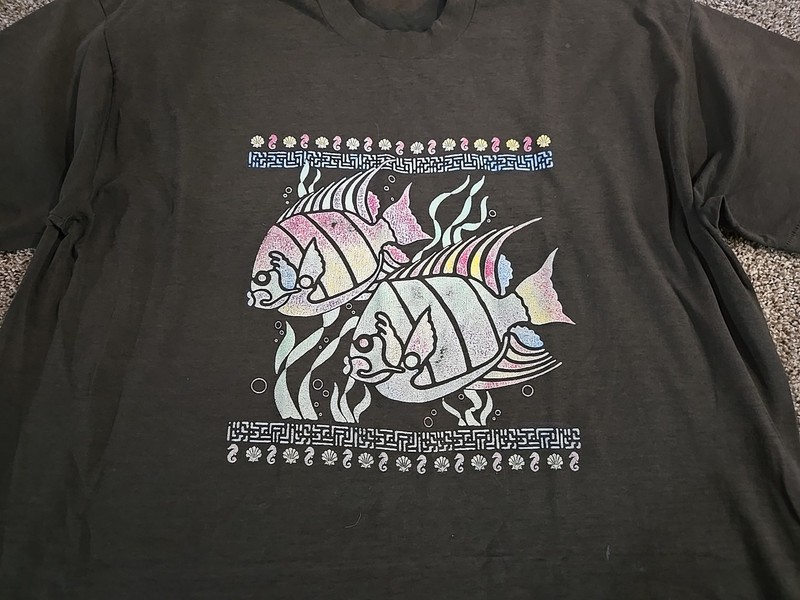 Fruit Vtg 90s Tropical Fish Single Stitch Tshirt Unisex Sz 2XL USA Made Outdoor gallery