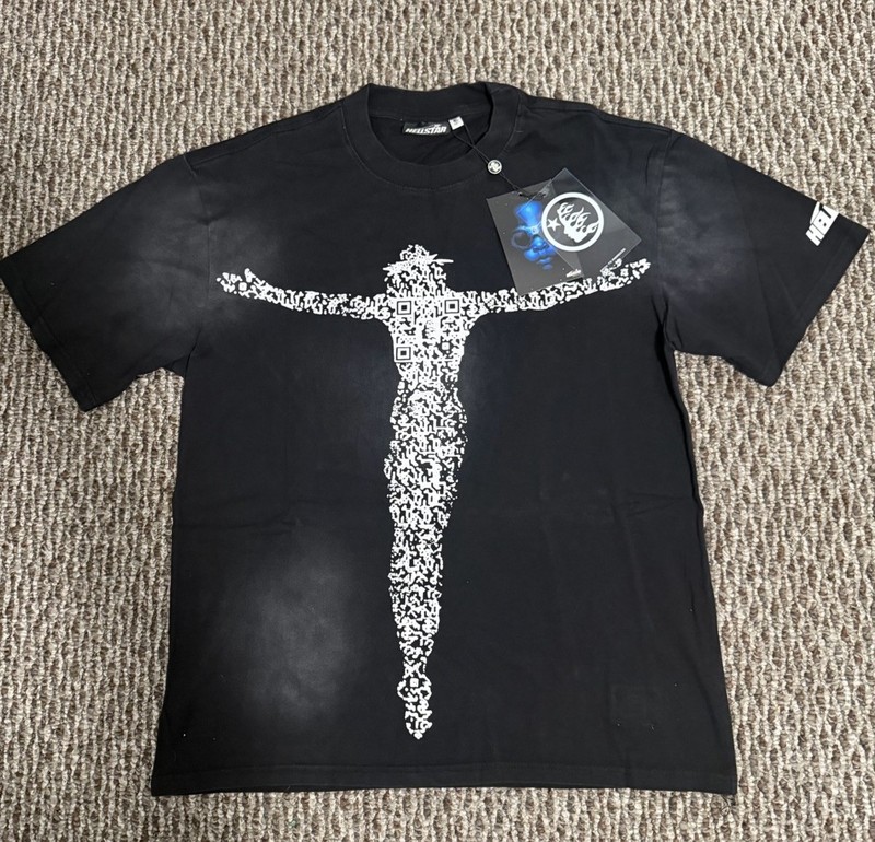 Hellstar Men's Black Graphic Print Cotton Jersey Short Sleeve T-Shirt Size S