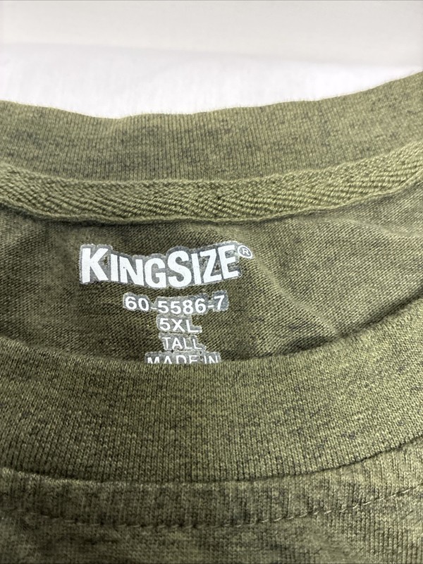 KingSize Shrink-Less Lightweight Longer-Length Crewneck Pocket T-Shirt gallery