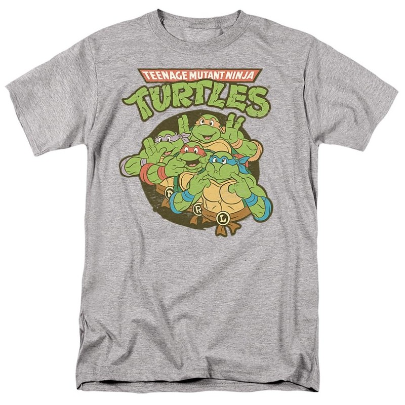 Teenage Mutant Ninja Turtles Silly Turtles Unisex Adult T Shirt (5X-Large) At…