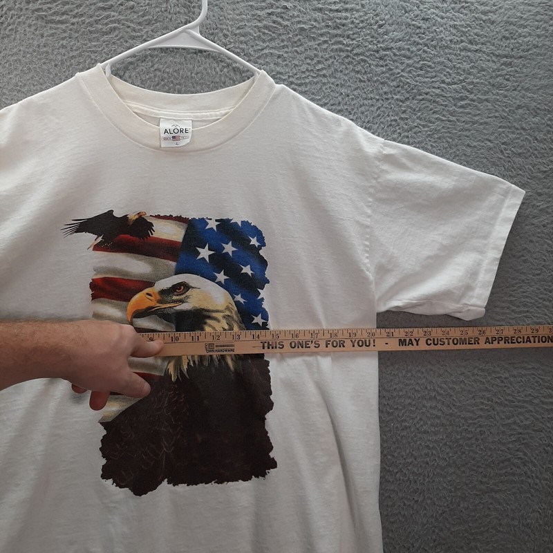 Vintage Alore Shirt Adult Large White Single Stitch Nature Wildlife Grunge 1990s gallery