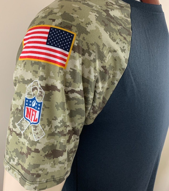 NIKE Men's NFL Carolina Panthers Salute to Service OnField Dri-Fit T-Shirt Sz L gallery