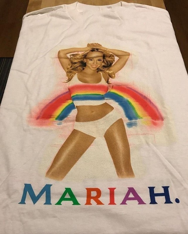 Mariah carey Rainbow World Tour White Short Sleeve Unisex All Size S-234 T-shirt
