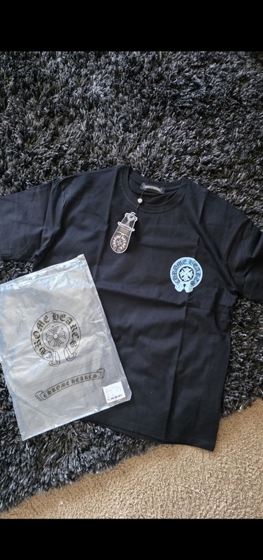 Chrome Hearts Black and Blue T-Shirt Size M