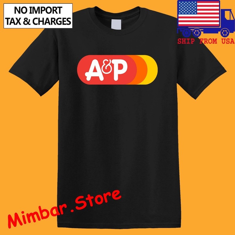 A&P Supermarket 1976 Men’s Black Size S-5XL
