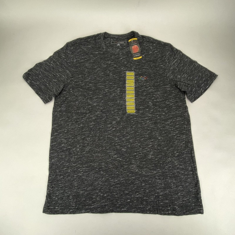 Greg Norman Casual Crewneck Heathered Short Sleeve T-Shirt Black Mens gallery