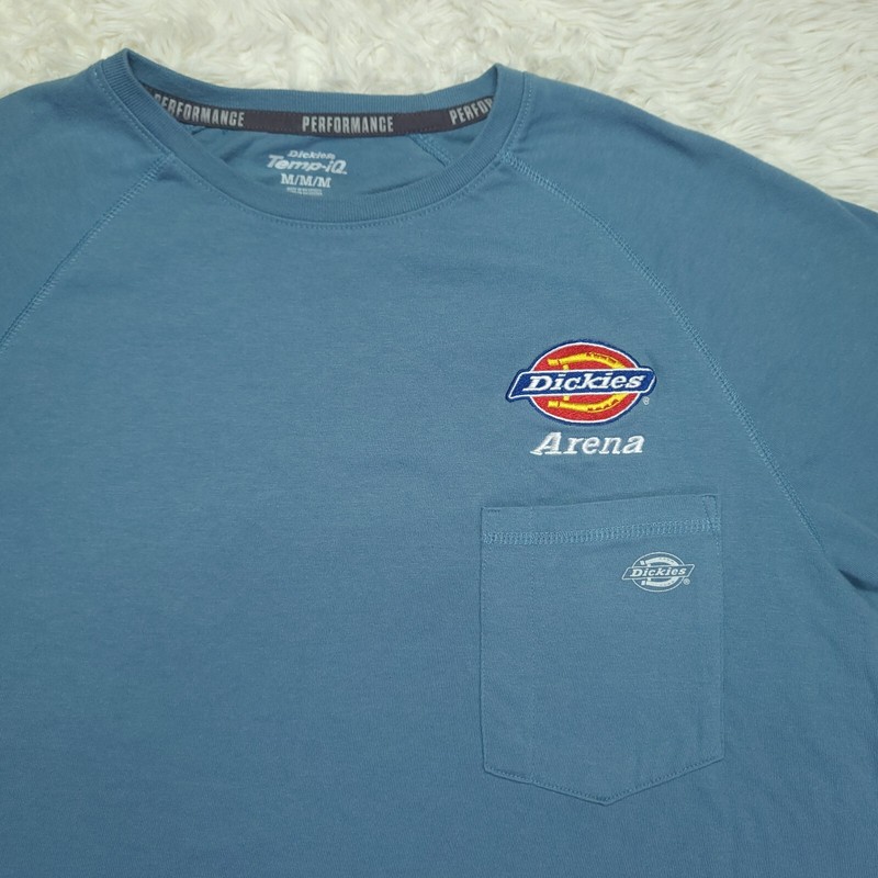Dickies Performance Temp-IQ Tshirt With Dickies Arena Embroidered Teal Size M gallery