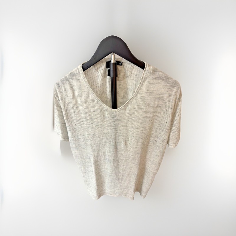 Vince 100% Linen Light /Grey T-shirt, Size Men’s X-Large