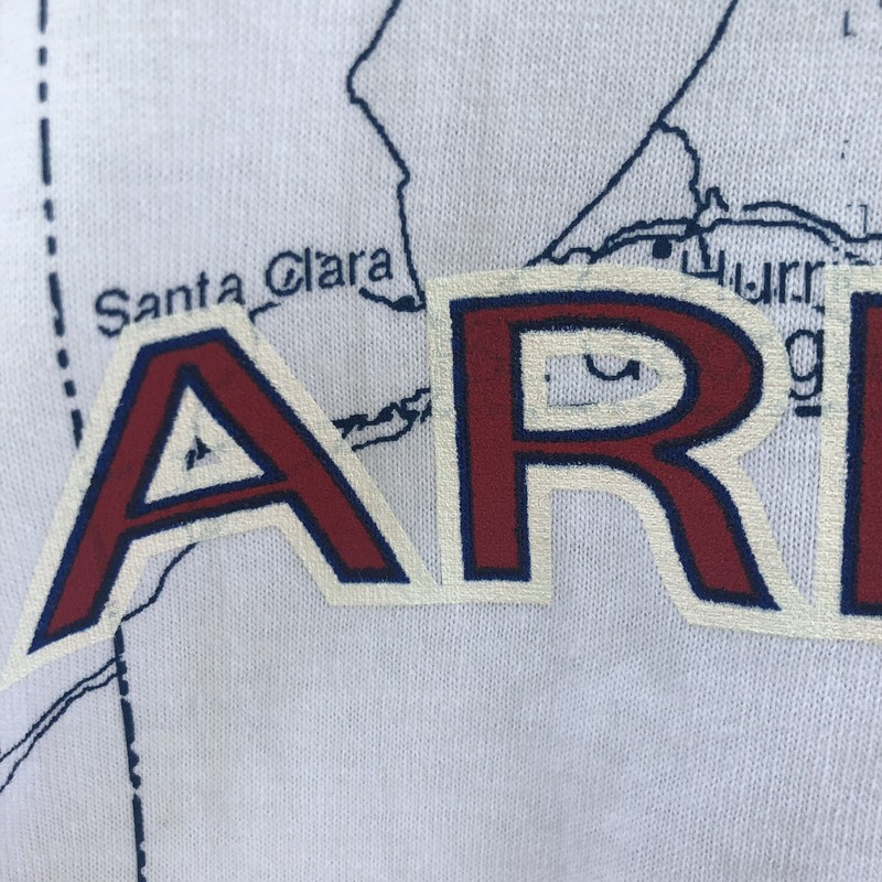 Vintage 90s Arizona State Map Print All Over T Shirt Med Phoenix Spell Out USA gallery
