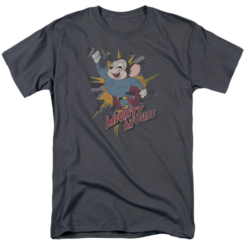 Mighty Mouse “Break Through” T-Shirt – Regular or Tank – to 5X