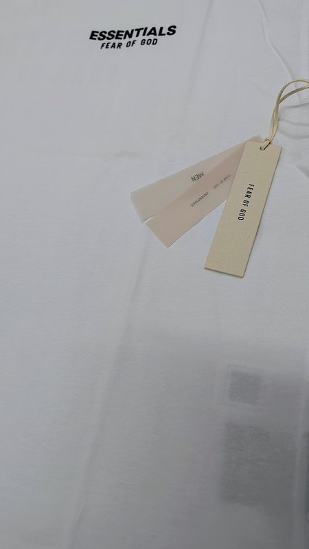 Fear of God Essentials Classic Tee 'Bright White' XS Size Oversized T-Shirt SS25 gallery