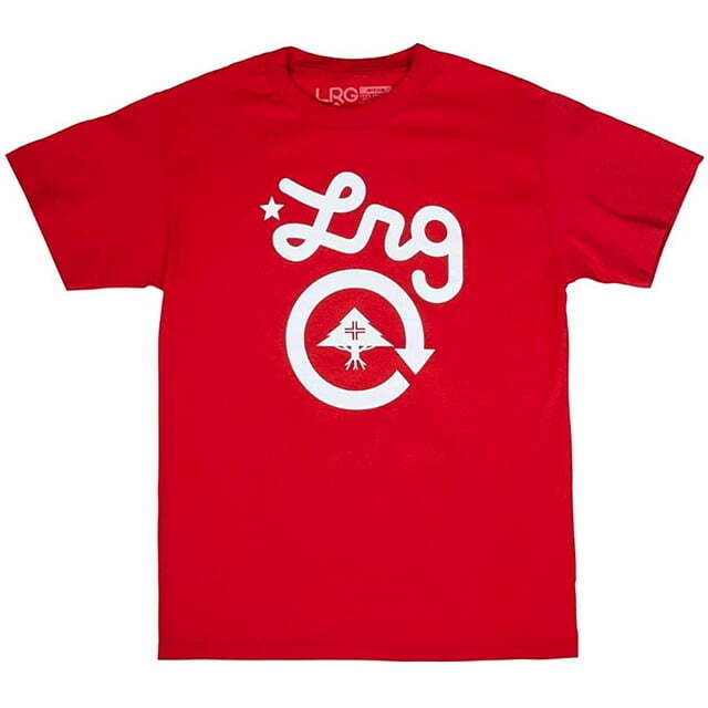 Lifted Research Group Men’s LRG Cycle Logo Red T-Shirt, Size Small. Brand New!