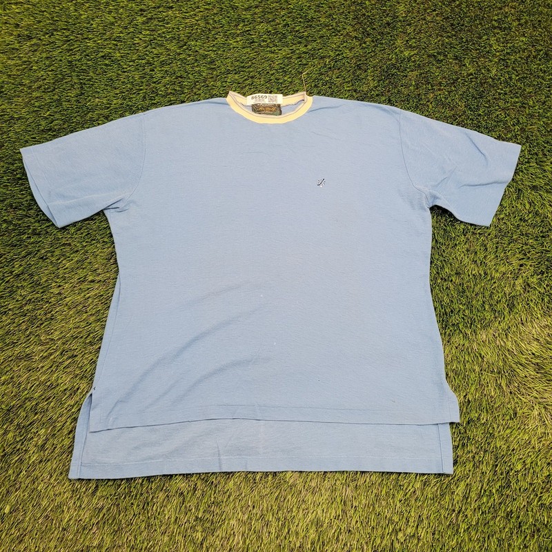 Vintage 80s Arrow Golf Shirt L/XL 23×28 Blue