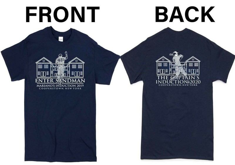 DEREK JETER & MARIANO RIVERA INDUCTION HALL OF FAME SHIRT (BACK 2 BACK HOF)