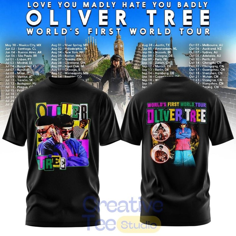 Oliver Tree Love You Madly Hate You Badly World Tour 2026 Shirt