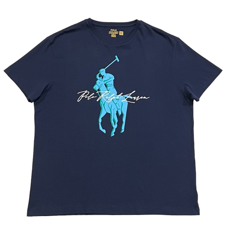 Polo Ralph Lauren Big Pony Short Sleeves Athletic Gym Classic Fit Tee T Shirt XL