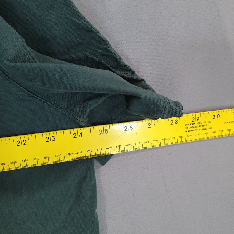 Lands' End Men's T-Shirt Green XL/T Cotton Crew Neck Machine Washable gallery
