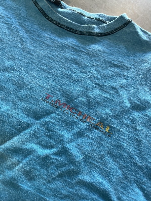 Vintage 90s T Michael Bodybuilding Gym Pump over. Cropped. Muscle Guy Size 2XL. gallery
