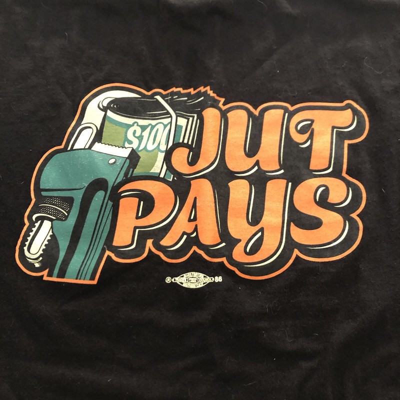 Journeyman Upgrade Training JUT Pays Union Label Mens Short Sleeve T-Shirt Sz XL