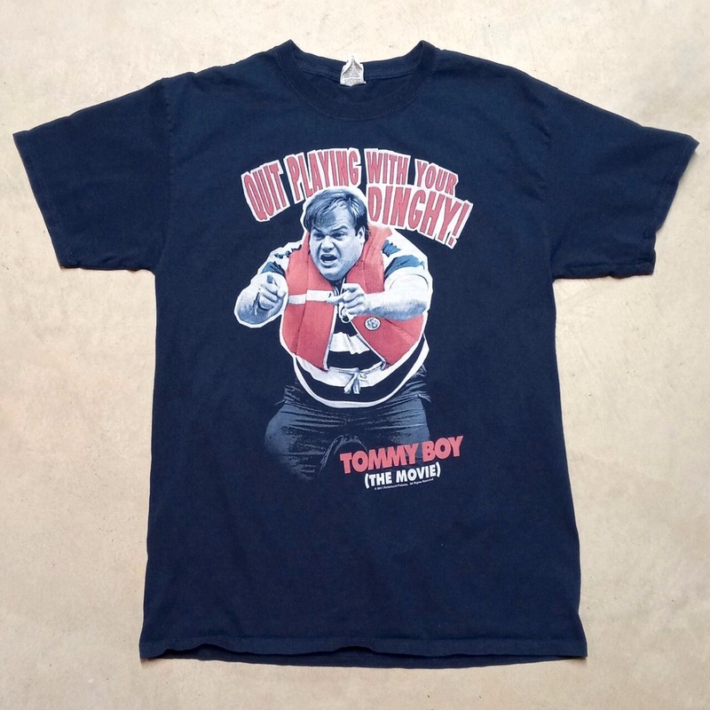 Tommy Boy “Dinghy” Chris Farley David Spade 90s Movie T-Shirt – Size Medium
