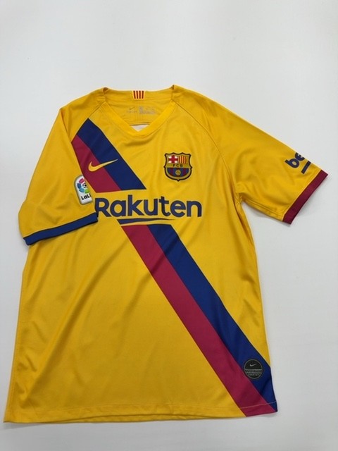 NIKE Boys Jersey Yellow Dri-FIT V-Neck Size XL Breathable Moisture Proof