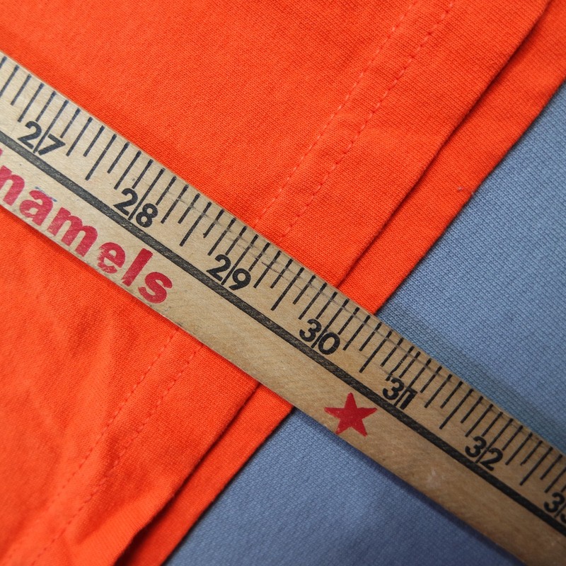 VTG Bayside T-Shirt XL Orange Blank Heavy Weight 100% Cotton Short Sleeve USA gallery