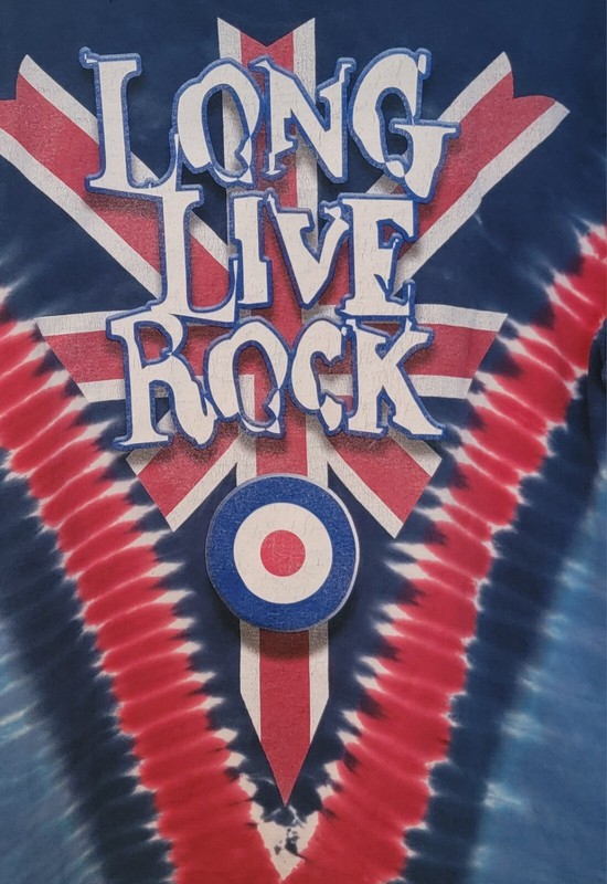 Liquid Blue Single Stitch THE WHO Long Live Rock Tie Dye Tee Shirt USA Men's Med gallery
