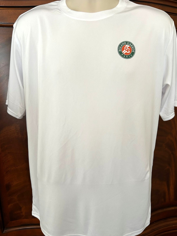 French Roland Garros Tribute 3.8-OZ, UPF 50+, 100% Poly Dry-Fit SS T’s -10% OFF