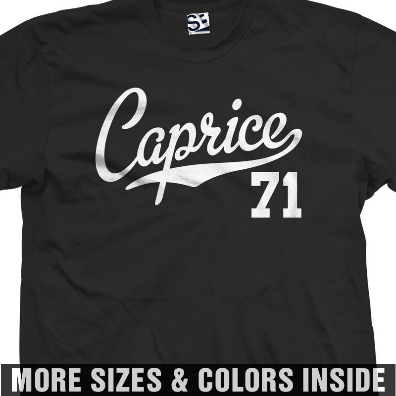 Caprice 71 Jersey T-Shirt | 1971 Classic Chevy Box Car Sports | Mens Tee Shirt