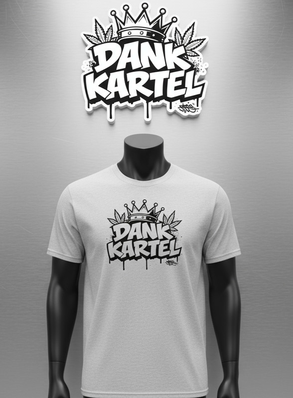 Dank Kartel Gray crown T-shirt XXL 2XL men’s / women’s