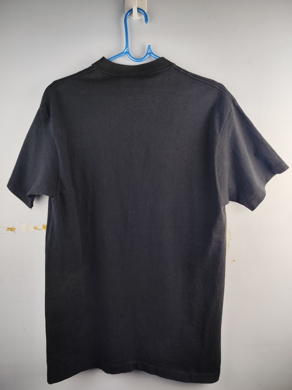 VINTAGE 90s Adidas Sport Embroidered T-Shirt Black Single Stitch Made in USA M gallery