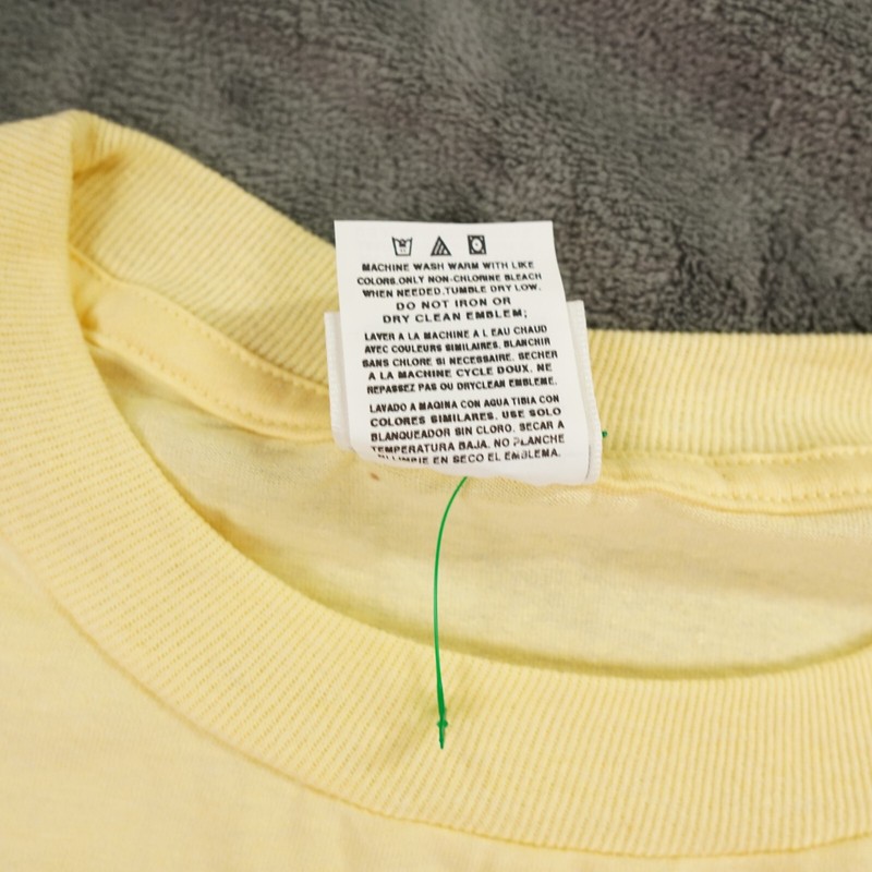 Vintage JERZEES Adult XL Yellow Blank Shirt 50/50 USA Fabric Screen Printing gallery