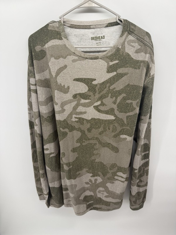 RedHead Camo Shirt Mens XL Long Sleeve Fishing Hunting Hiking