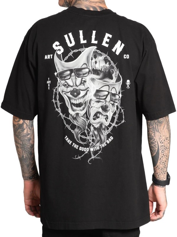 Sullen Men’s Drama Short Sleeve One Ton T-shirt Heavyweight Relaxed Tattoo Tee