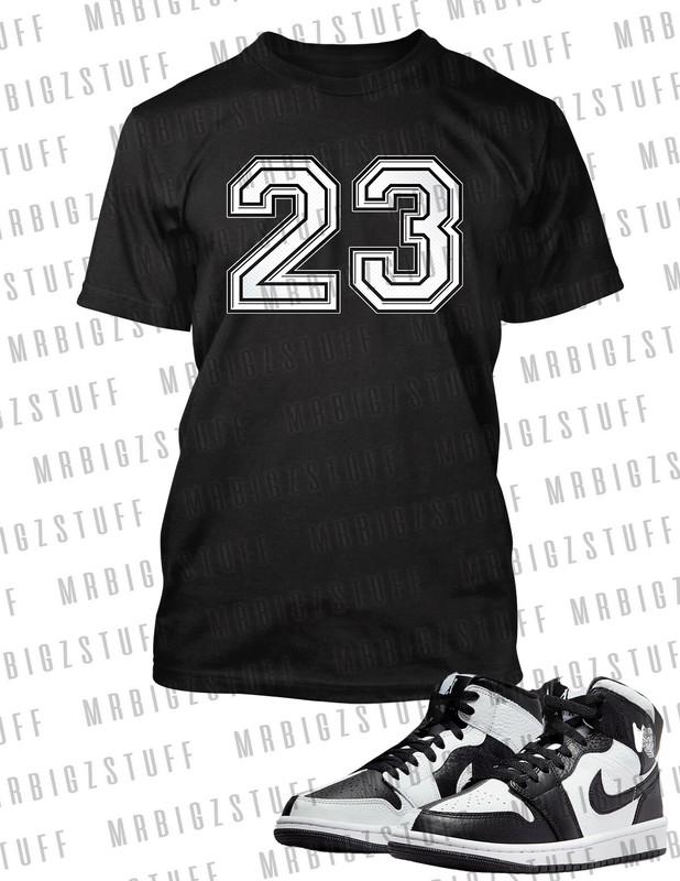 Graphic 23 Sneaker Tee Shirt To Match J1 Split Black Shoe Graphic Street Wear