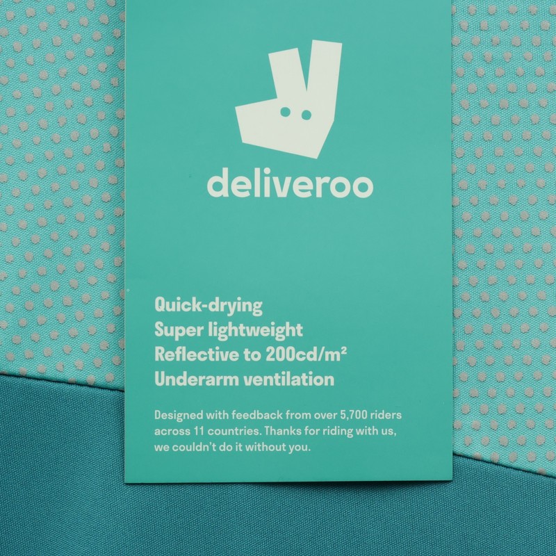 Deliveroo 3 Short Sleeve Base Layer Turquoise Size XL – Quick Drying Lightweight gallery