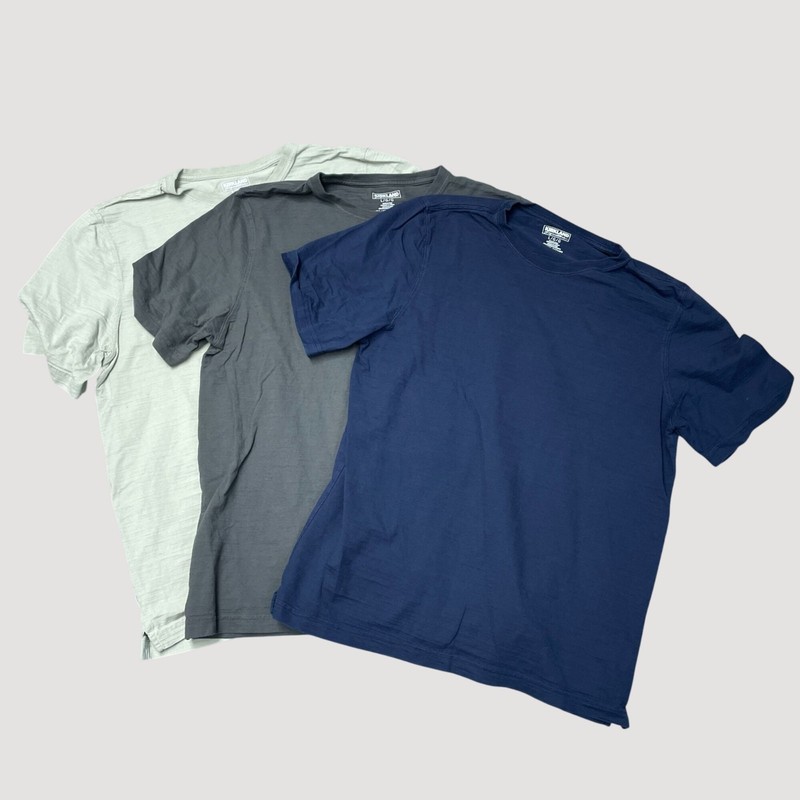 3 Pack Kirkland Signature Men’s L Crewneck T-Shirts 100% Cotton e1632