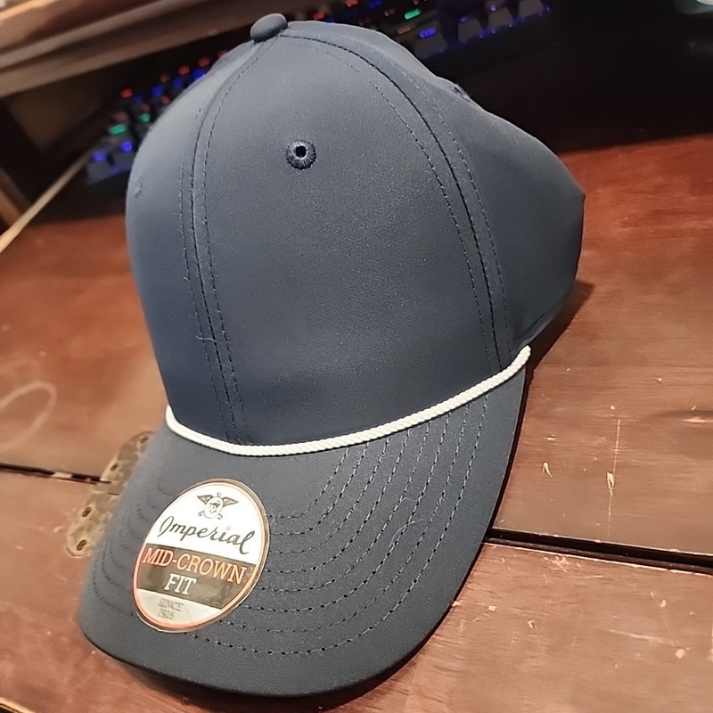 Imperial The Wingman Cap - Dark navy blue with white string gallery