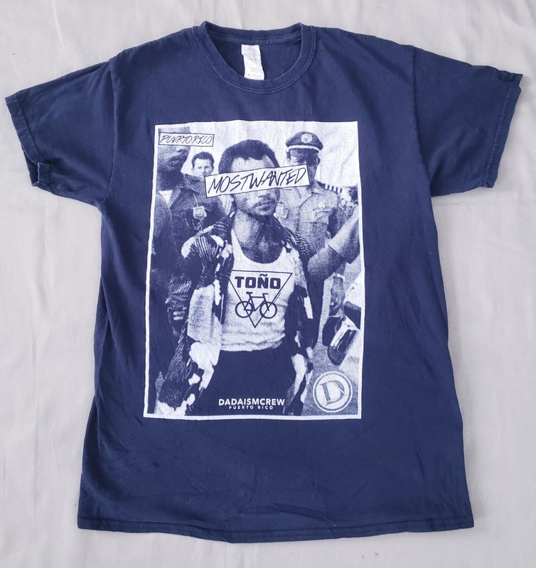 Toño The Most WantedT Shirt Black Size Medium