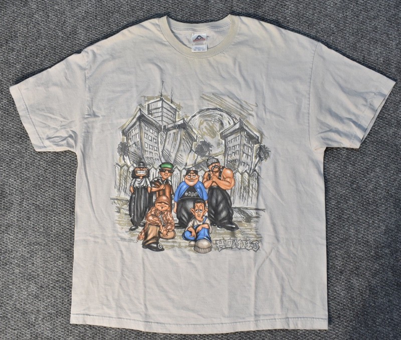 Rare Vintage Y2K HOMIES Original T-Shirt Cartoon Toys Size 2XL Tee